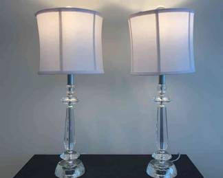 004 Crystal Clear Twin Lamps