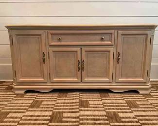 001 Light Wood Cabinet With Ornate Knobs