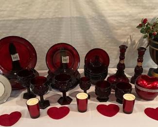 Avon 1876 Cape Cod Collection Glass Ware And Friends