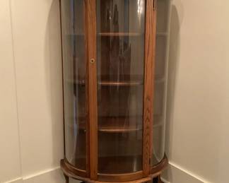 Bow Front Curio Cabinet