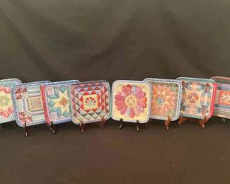 Bradford Exchange Quilted Plates