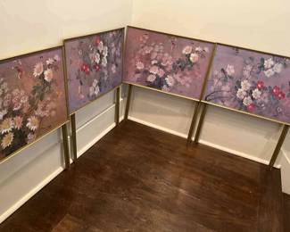 Floral Tray Tables 