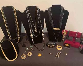 Gold And Black Jewelry 