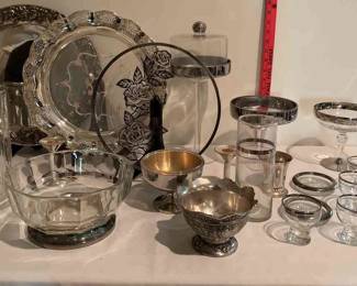 Mix Dinning Silver Glass Set