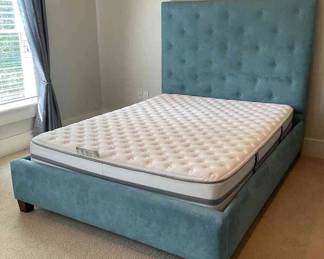Turquoise Bedframe And Mattress 