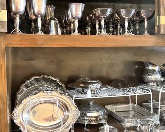 Large array of sterling and silverplate selections