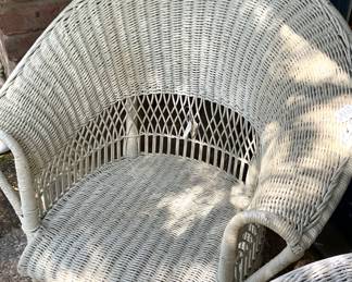 Chair - old wicker from The Fitzgerald House on S. Broadway