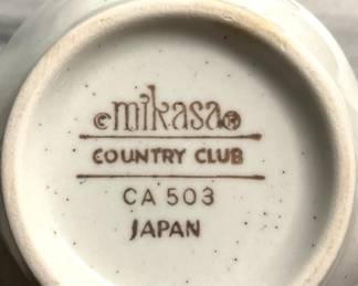 Mikasa "Country Club" casual dishes
