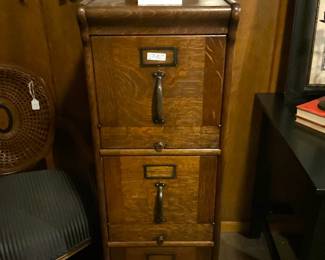 Antique file cabinet from Judge J. W. Fitzgerald (from The Fitzgerald House on S. Broadway)
