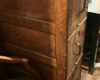 Antique file cabinet from Judge J. W. Fitzgerald (from The Fitzgerald House on S. Broadway)