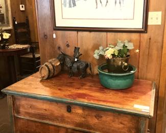 Quilt box (purchased at Phil Beck's Antiques) from the Lou Ornelas estate 