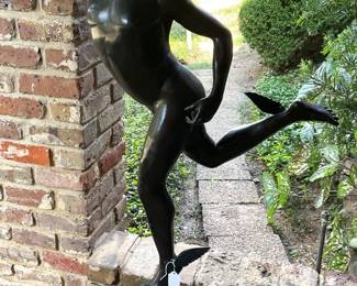 Bronze statue of Mercury (Greek mythology messenger of the gods)