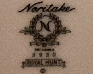 Noritake "Royal Hunt" Christmas dishes