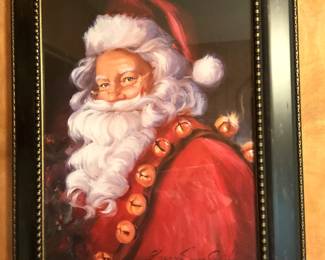Framed Santa Claus picture