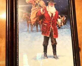 Framed Santa picture