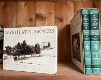 Many coffee table books 
Item Location 
Upstairs Library 