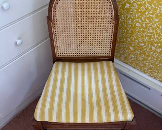 Caned back accent chair 
Item Location
Upstairs Bedroom 
