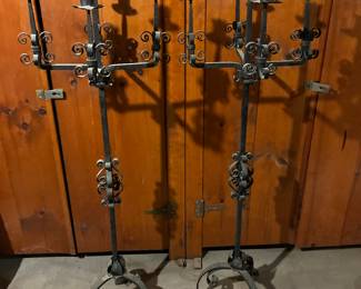 Heavy wrought iron candelabras 
Item Location
Entryway 