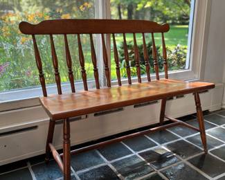 Windsor style bench 
Item Location
Entryway 