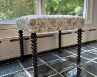 Stool on spindles legs 
Item Location
Main Floor Living Room 