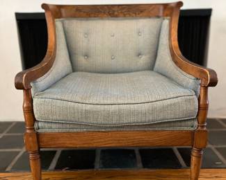Vintage club chair with eagle frieze 
Item Location
Main Living Room 