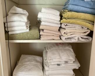 Assorted towels and linens 
Item Location
Upstairs Closets 