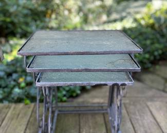 Vintage outdoor stacking tables 
Item Location
Outside kitchen area 