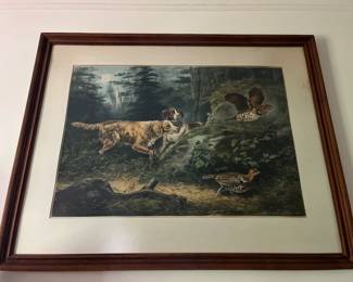 Currier and Ives framed hunting print 
Item Location
Main Floor Backroom 