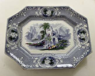 Transferware platter 
Item Location
Main floor dining room 