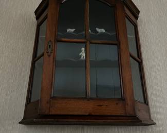 Antique four pane  wall curio 
Item Location
Main floor living room 