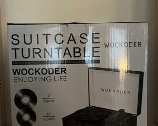 Suitcase Turntable 
Item Location
Main floor living room 