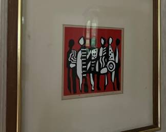 Framed abstract 
Item Location
Main floor living room 