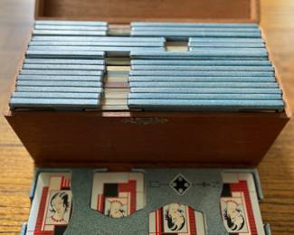 Vintage Art Deco bridge set
Item Location
Main floor living room 