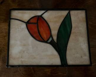 Stained glass jewelry box 
Item Location
Main floor living room 