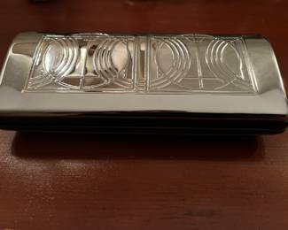 Art Deco eyeglass case 
Item Location
Upstairs bedroom 