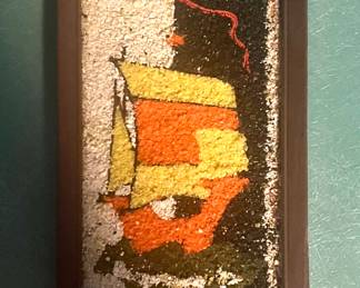 MCM Sailboat gravel art piece