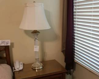 (lamp  is  not  for  sale)  Another  view  of  Decor  night  stand.