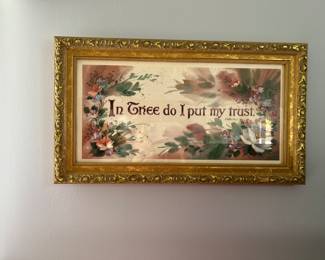 Pressed Flowers Sign Wall Decor