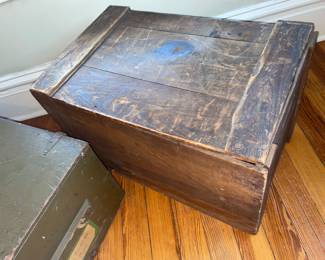 antique shipping crate