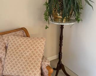 Marble top fern stand