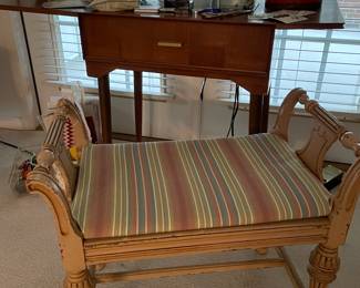 Vanity bench & sewing machine