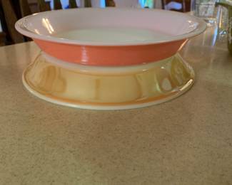 Pair Pyrex pie dish