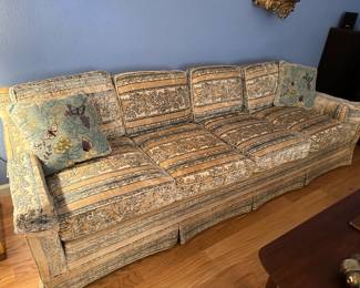 The most super velvety-soft retro sofa in super clean condition
