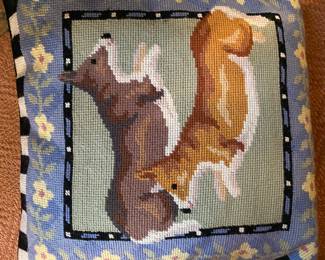 needle pointe pillows