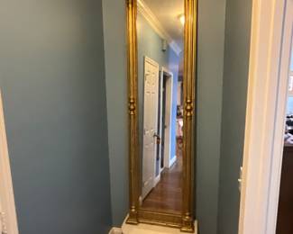 Louis Philippe 9’ tall Pier Mirror w/marble top stand-$2,000
