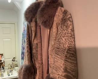 Burger Christiansen Blue Fox coat-$400