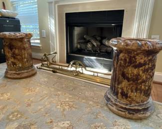 2 1800’s Ohio Sewer Tile Chimney Caps - $500 ea