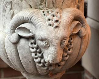 Rams Head Garden Urn 