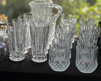 Vtg Rosenthal Blossom Double Old Fashion Glasses and High Ball Glasses