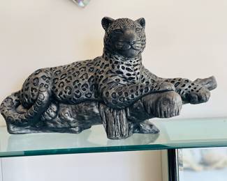 Medium Size Majestic Leopard Sculpture
